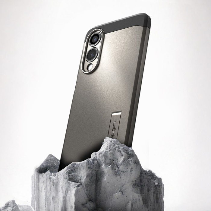 Funda Spigen Tough Armor MagSafe Galaxy S25 Edge Gunmetal