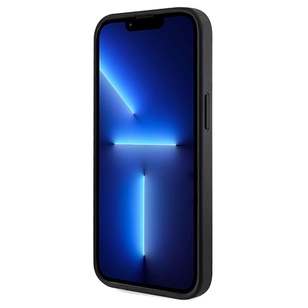 Etui Guess GUHMP15SP4RPSK iPhone 15 / 14 / 13 6.1" czarny/black hardcase 4G Printed Stripes MagSafe Case