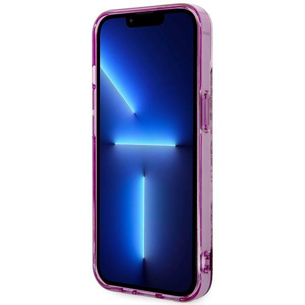 Hülle Guess GUHCP14MHGPLHF iPhone 14 Plus 6,7" fuchsia/fuschia hartcase Porzellan Kollektion