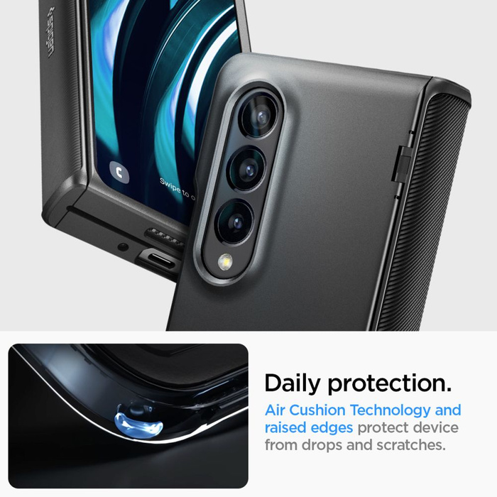 Coque Spigen Slim Armor PRO GALAXY Z FOLD 4 NOIR