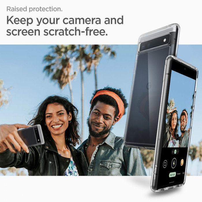 Pouzdro Spigen Ultra Hybrid Google Pixel 6a Crystal Clear