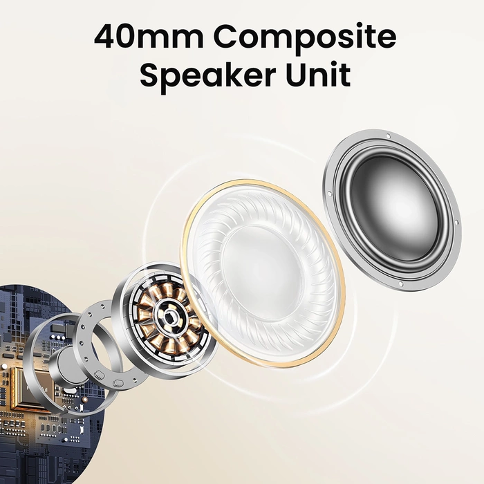 Kopfhörer ugreen HP202 HiTune Max5 drahtloser In-Ear-Kopfhörer mit hybrider ANC-Geräuschunterdrückung - weiß