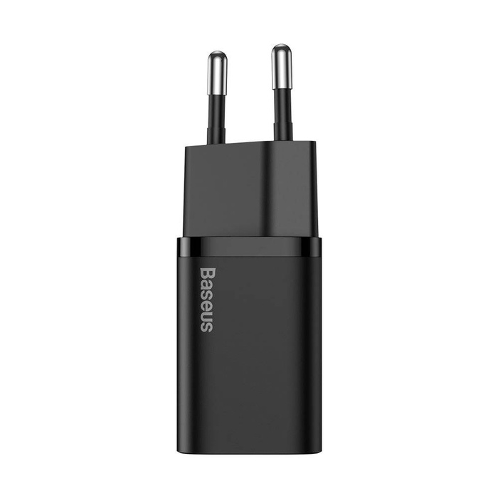 Baseus Super Si 1C caricatore rapido da parete USB Type C 30 W Power Delivery Quick Charge nero (CCSUP-J01)