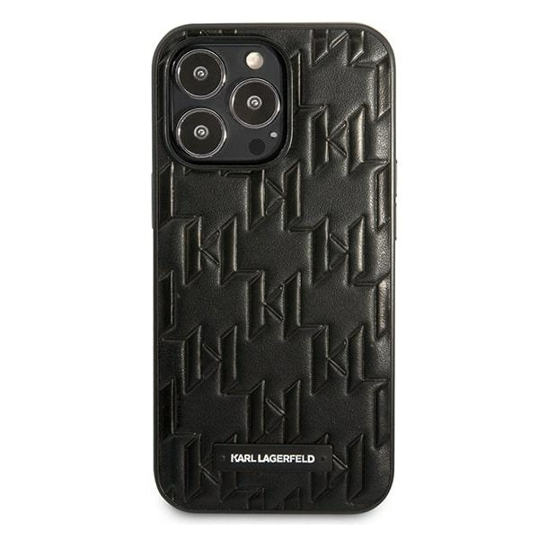 Case KARL LAGERFELD Apple iPhone 13 13 Pro Monogram Plaque Black Hardcase