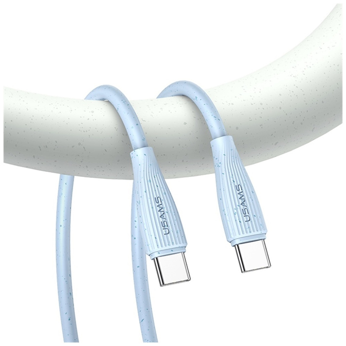 Kabel USAMS Green Series SJ716 60W USB-C do USB-C 1m biały