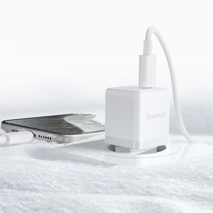 Baseus Palm 20W USB-C Wandladegerät - Weiß