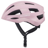 Rockbros Bike Helmet with Built-in Light - Pink