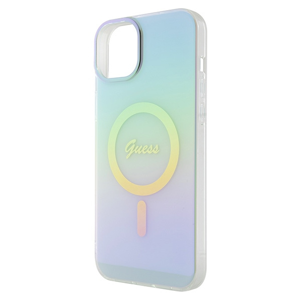 Hülle Guess GUHMP15MHITSQ iPhone 15 Plus 6,7" türkis/türkis hartcase IML Schillernd MagSafe Case