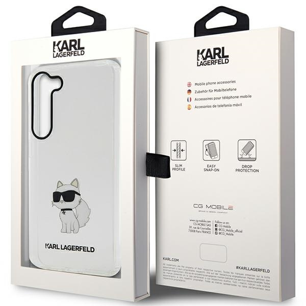 Obal Karl Lagerfeld Klhcs23shnchtct S23 S911 Transparent Hardcase Ikonik Choupette Case