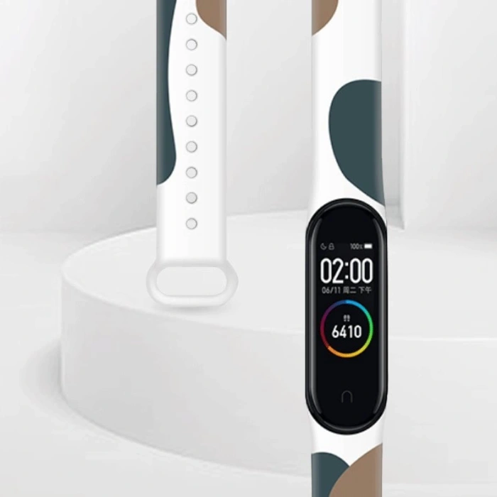 Strap Moro opaska do Xiaomi Mi Band 5 / 6 silikonowy pasek bransoletka do zegarka wzór 7