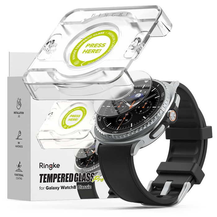 SZKŁO HARTOWANE RINGKE SAMSUNG GALAXY WATCH 8 CLASSIC 46 MM TEMPERED GLASS PRO 2 SZT. PRZEZROCZYSTE