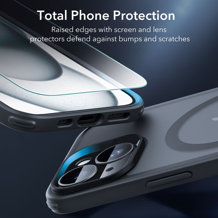 Etui ESR CLASSIC PRO SET HALOLOCK MAGSAFE IPHONE 15 FROSTED BLACK