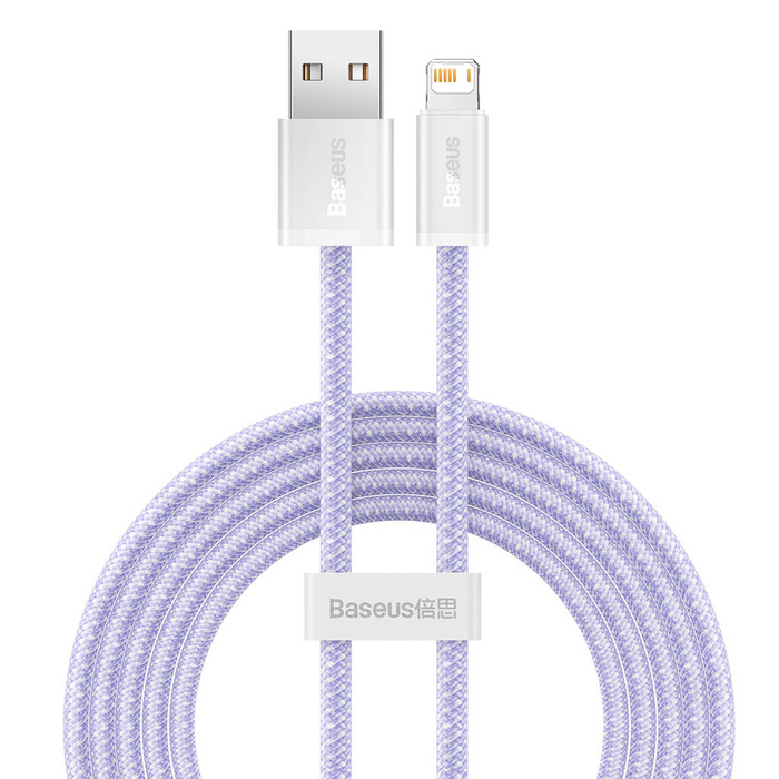 USB-kábel a Lightning Baseus Dynamic, 2,4A, 2m (Violet)