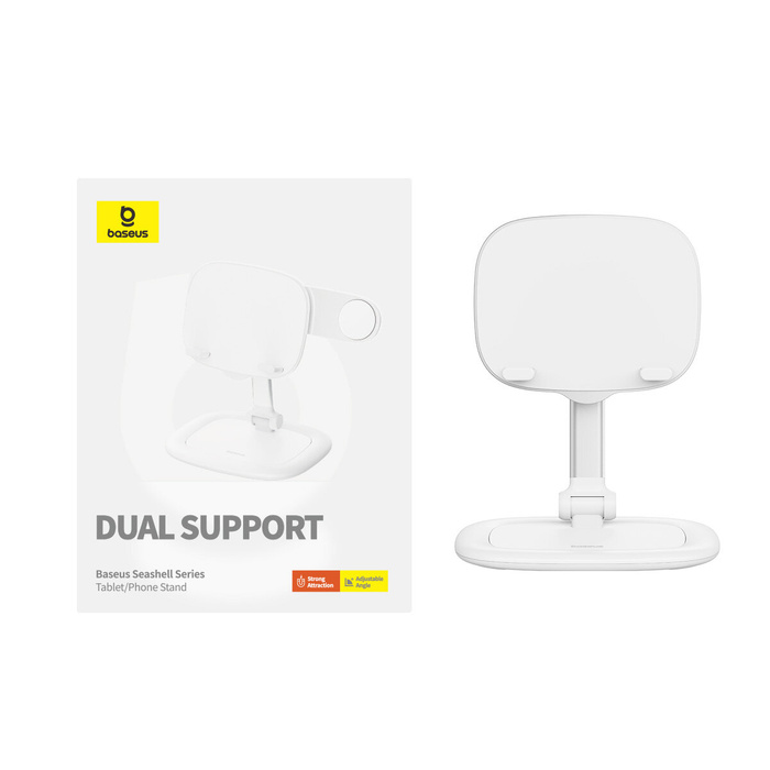 Supporto per tablet regolabile serie Baseus Seashell - bianco