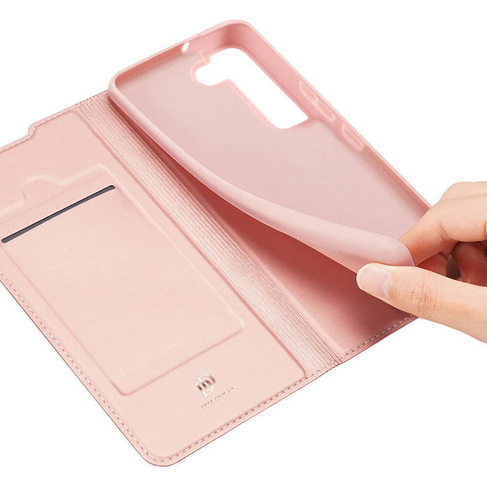 Dux Ducis Skin Pro Custodia tipo libreria per Samsung Galaxy S22+ (S22 Plus) rosa