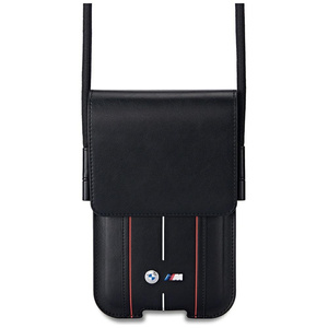 BMW Phone Pouch Red Stripes Black