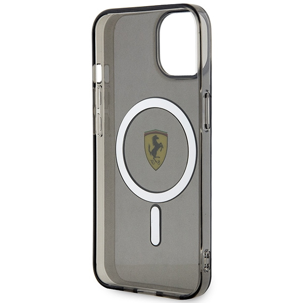 Case Ferrari FEHMP14SURKK iPhone 14 6.1" black/black hardcase Translucent MagSafe Case