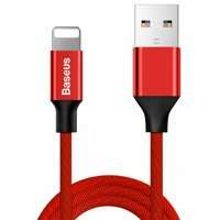 Textilní pletený kabel Baseus Yiven USB / Lightning 1,8M červený (CALYW-A09)