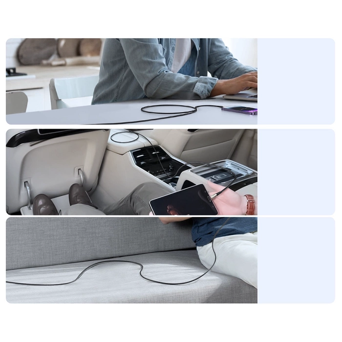 Joyroom Star-Light Series SA27-CL3 USB-C / Lightning 30W 2m Kabel - Schwarz