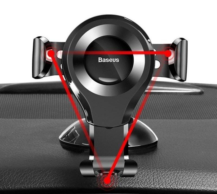[APRÈS RETOUR] Baseus Osculum Gravity Car Mount Dashboard Windshield Phone Bracket Holder black (SUYL-XP01)