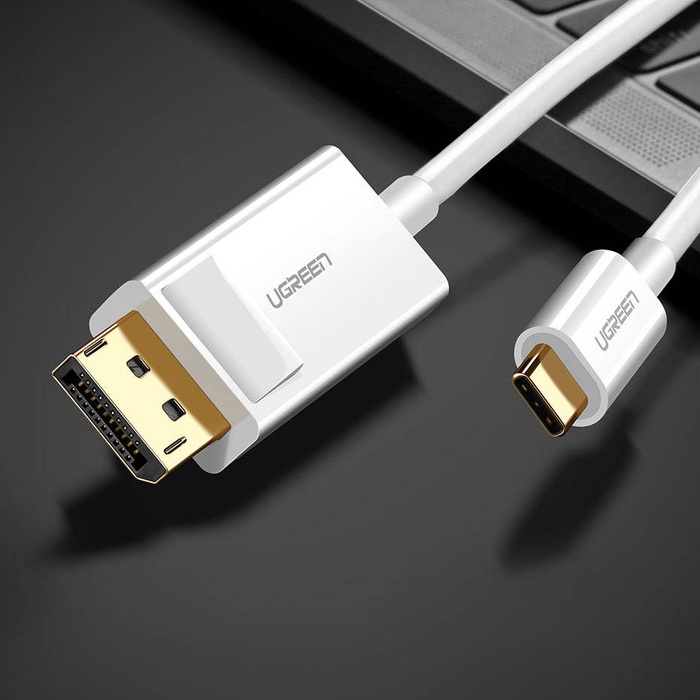 Ugreen jednosměrný kabel adaptéru USB typu C na port Display Port 4K 1,5 m černý (MM139)