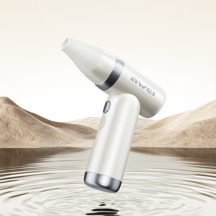 Wielofunkcyjny wiatrak AWEI F40 3w1      3300mAh biały