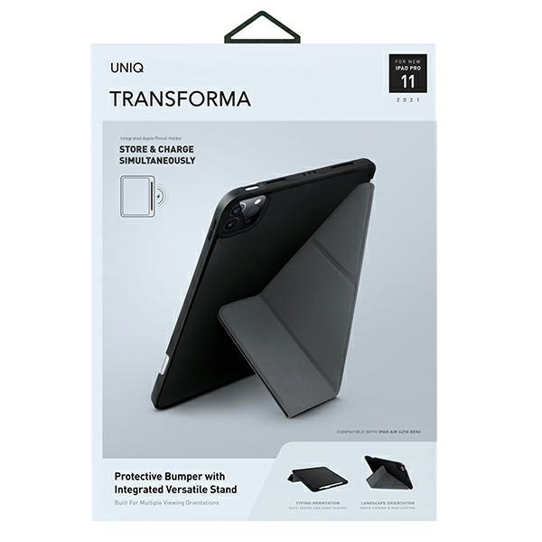 Uniq para Transforma iPad Pro 11&quot; (2021) Antimicrobiana negra / negra ébano