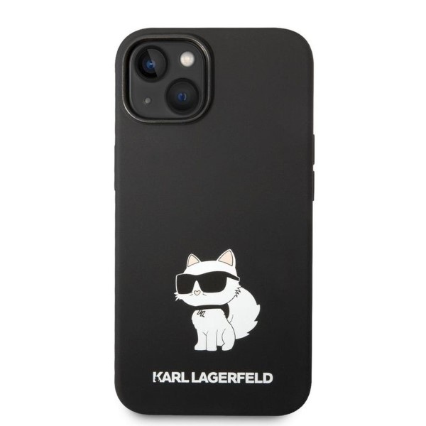 Funda Karl Lagerfeld iPhone 14 Plus 6.7" durocase negro/negro Silicona Choupette