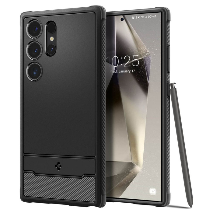 Funda Spigen Rugged Armor Samsung Galaxy S24 Ultra MATTE Negro Case