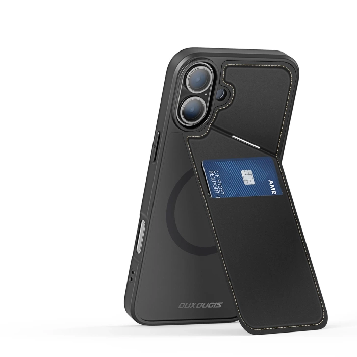 Dux Ducis Rafi II Mag-Hülle mit MagSafe für iPhone 16 – Schwarz