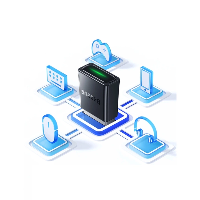 [RETURNED ITEM] [RETURNED ITEM] Adattatore USB Bluetooth Baseus BA07 - nero