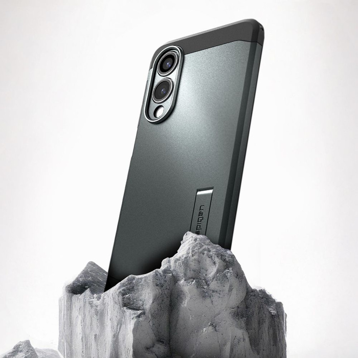 Coque SPIGEN TOUGH ARMOR MAGSAFE GALAXY S25 EDGE ABYSS GREEN