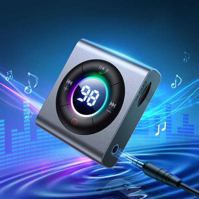 Joyroom Bluetooth AUX Sender (Sender/Empfänger) für Auto, TV grau (JR-CB2)