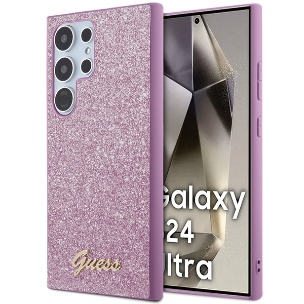 Etui Guess GUHCS24LHGGSHU Samsung Galaxy S24 Ultra S928 fioletowy/purple hardcase Glitter Script Case