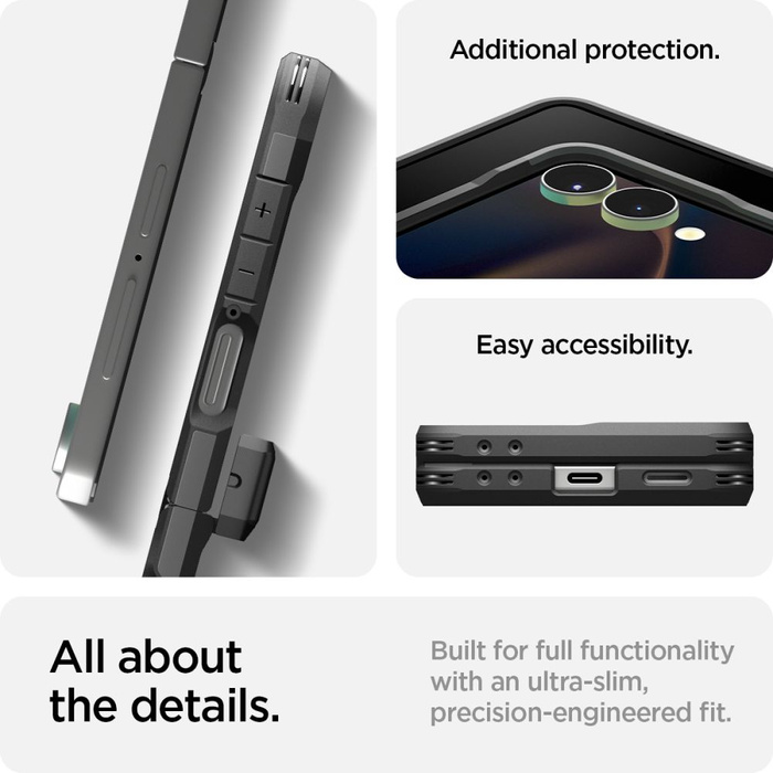 SPIGEN TOUGH ARMOR PRO MAG MAGSAFE GALAXY Z FLIP 7 NERO