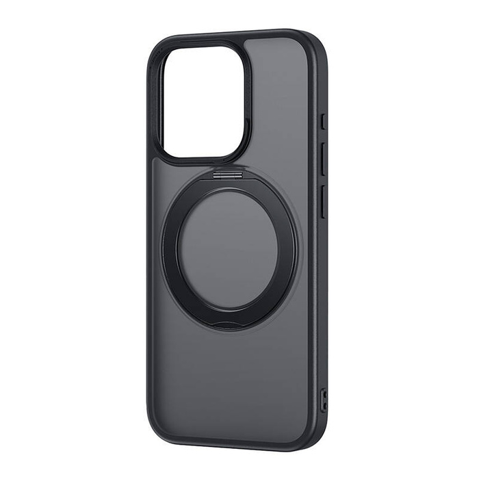 Etui Baseus SkyRing Magnetic ze stojakiem dla iP 14 Pro Max + szkło hartowane i zestaw czyszczący (czarny)