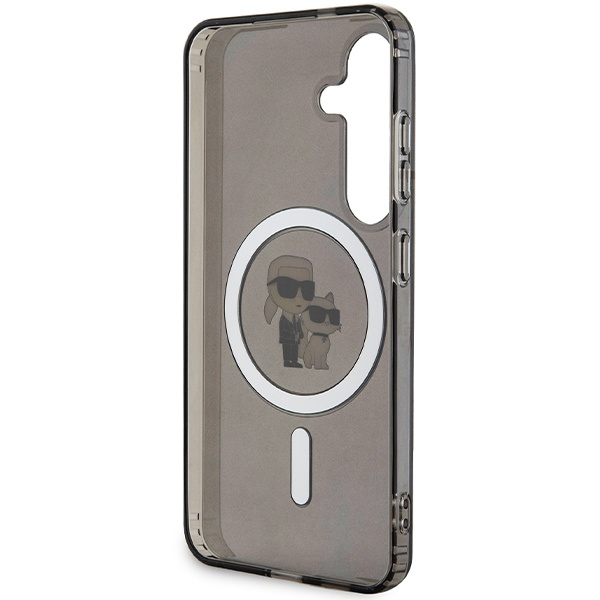 Etui Karl Lagerfeld KLHMS24SHGKCNOK S24 S921 czarny/black hardcase IML Karl&Choupette MagSafe Case