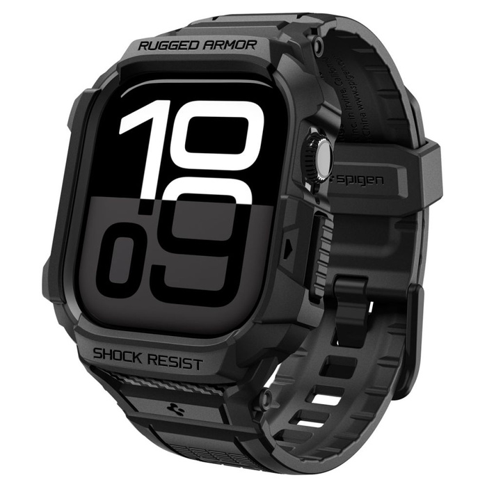 Spigen Rugged Armor "PRO" V2 Apple Watch 10 / 11 (42 MM) MATTE BLACK