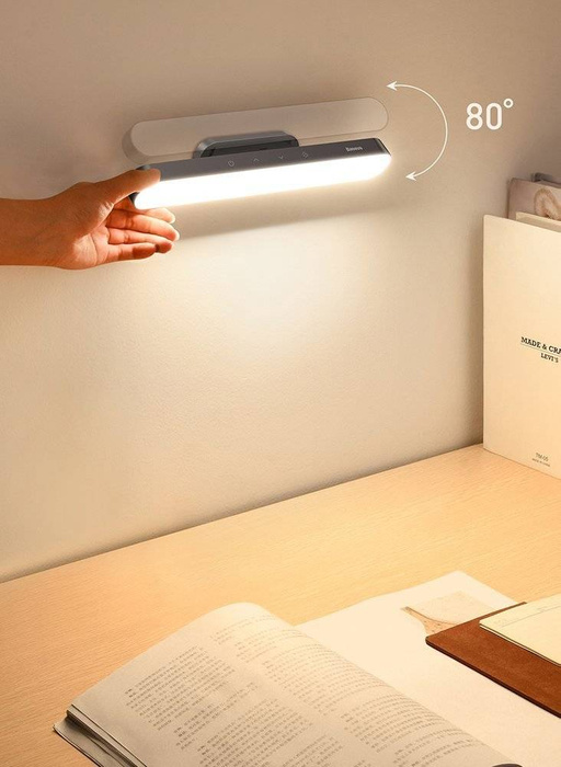 Lampe de chevet LED magnétique Baseus sous lampe d'armoire pour salle de cuisine à domicile gris (DGXC-C0G)
