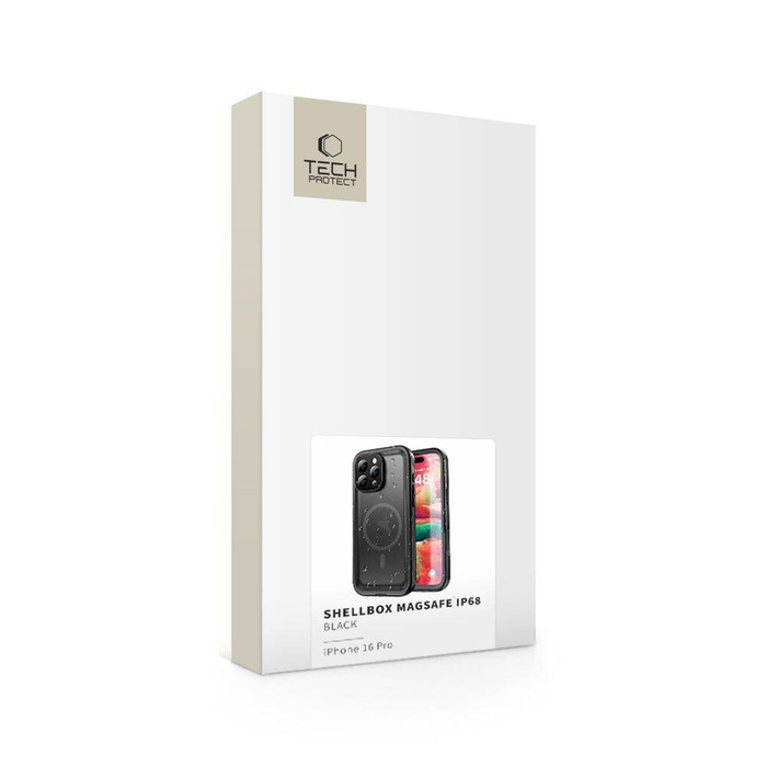 ETUI TECH-PROTECT SHELLBOX MAGSAFE IP68 IPHONE 16 PRO BLACK