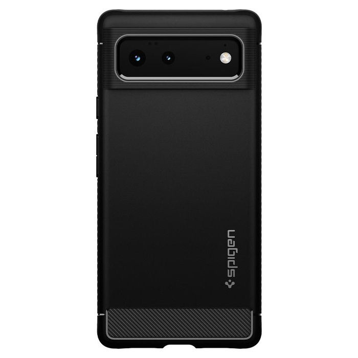 MATTE černé Case Pouzdro SPIGEN Pixel 6 Rugged Armor