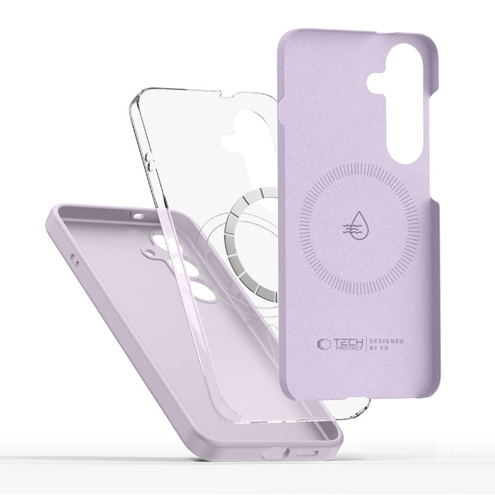 Etui TECH-PROTECT LIQUID SILICONE MAGSAFE GALAXY S25+ PLUS MAUVE