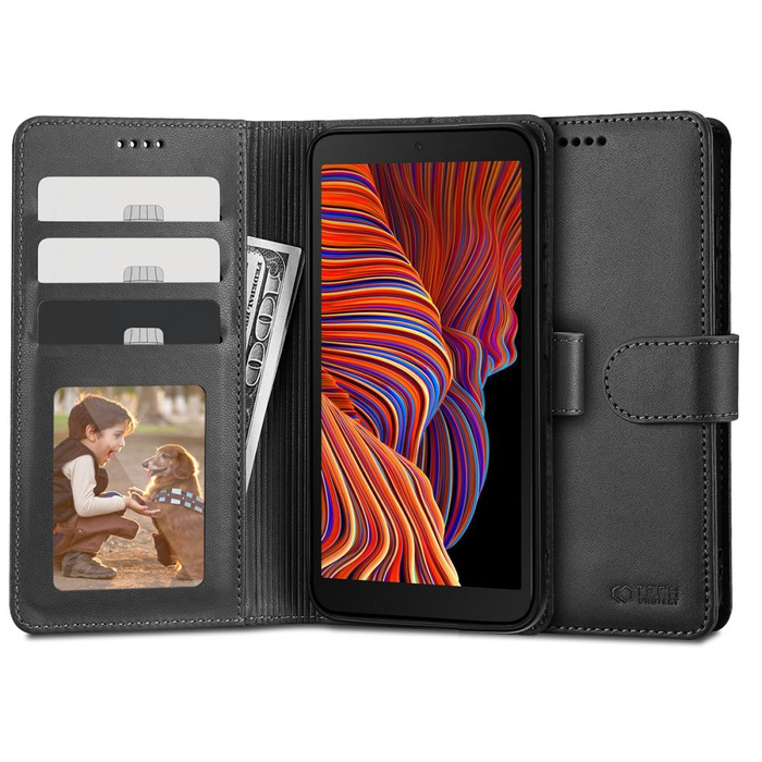 Case TECH-PROTECT Galaxy Xcover 5 Wallet "2" Black Case