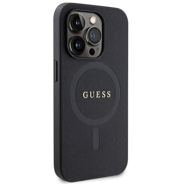 Guess GUHMP14LPSAHMCK iPhone 14 Pro 6.1" black/black hardcase Saffiano MagSafe