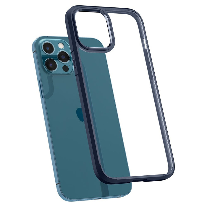 Telefontok SPIGEN Appe iPhone 12 / 12 Pro Ultra Hybrid Navy Blue Case 12 / 12 Pro Ultra Hybrid Navy Blue Case