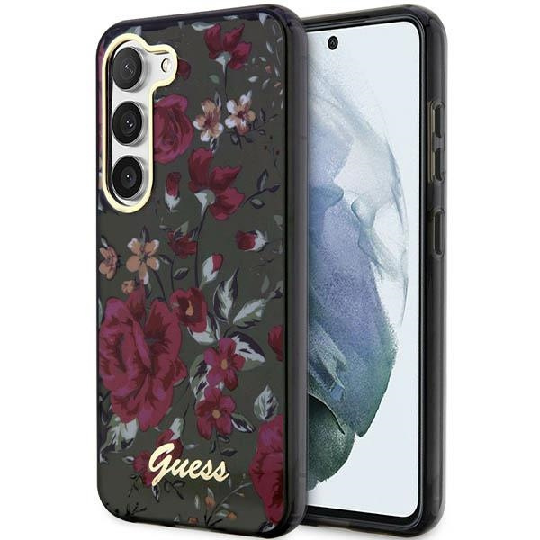 Cover Guess GUHCS23MHCFWSA S23 Plus S916 verde/kaki rigidocase Flower Collection Case