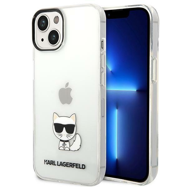 Hülle KARL LAGERFELD Apple iPhone 14 Plus Choupette Body Klar Hartcase