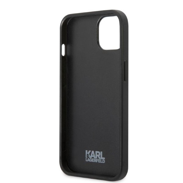 Coque Karl Lagerfeld Klhcp13mpmnikpi iPhone 13 6.1" Hardcase Rouge/rouge Monogram Ikonik Patch Case