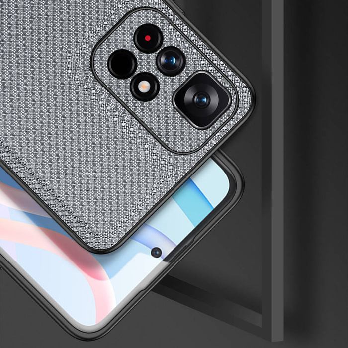 Funda Dux Ducis Fino cubierta de material nylon Poco M4 Pro 5G azul