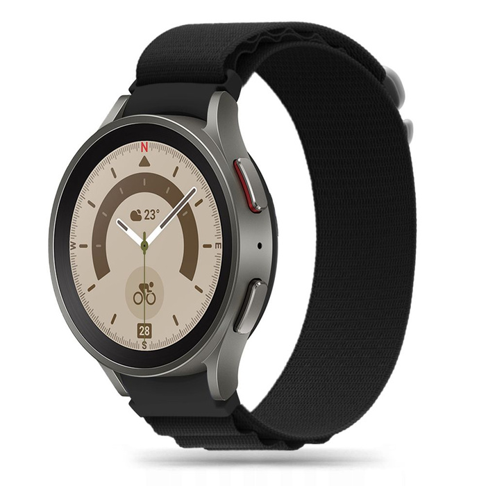 TECH-PROTECT NYLON PRO SAMSUNG Galaxy Watch 4 / 5 / 5 PRO (40 / 42 / 44 / 45 / 46 MM) ČERNÝ